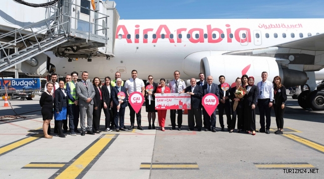 Sabiha Gökçen'den Air Arabia Egypt ile Kahire uçuşları başladı