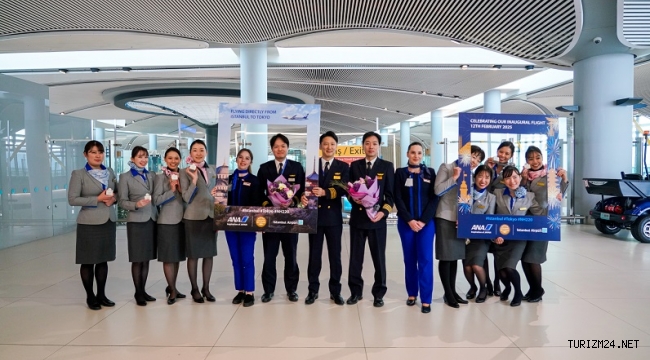 Japonya’nın en büyük hava yolu All Nippon Airways İGA İstanbul Havalimanı’na uçuşlarına başladı