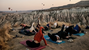  Kapadokya’da üç gün sürecek yoga festivalinde geri sayım