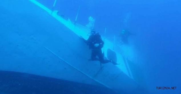 Çeşme’de batık gemide sergi açılacak