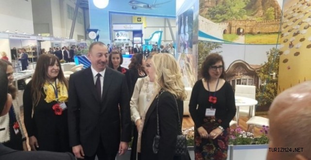 İlham Aliyev Alanya standında