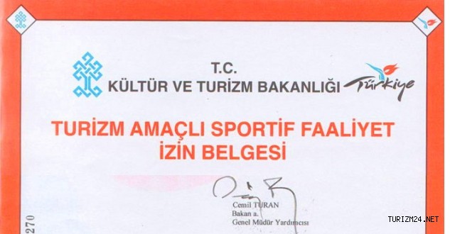 TURİZM AMAÇLI SPORTİF FAALİYET İZİN BELGESİ YÖNETMELİĞİ